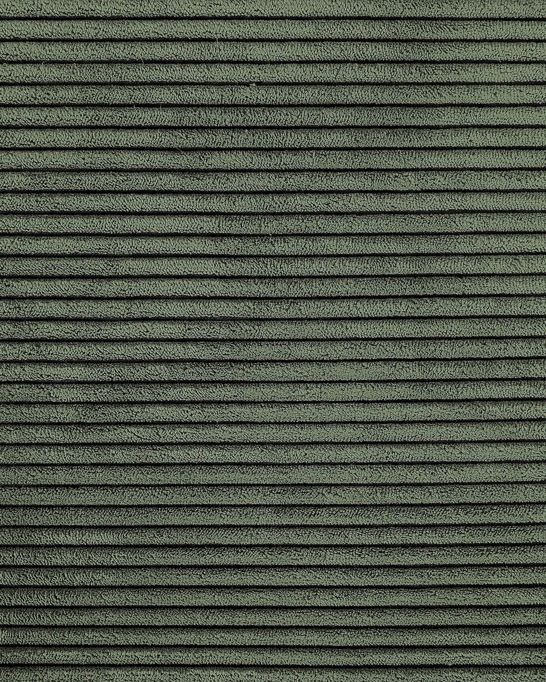 1 Drawer Bedside Table EUROSTAR Corduroy Dark Green