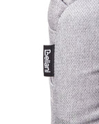 Recliner Chair OLAND with Footstool Fabric Grey