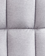 Recliner Chair OLAND with Footstool Fabric Grey