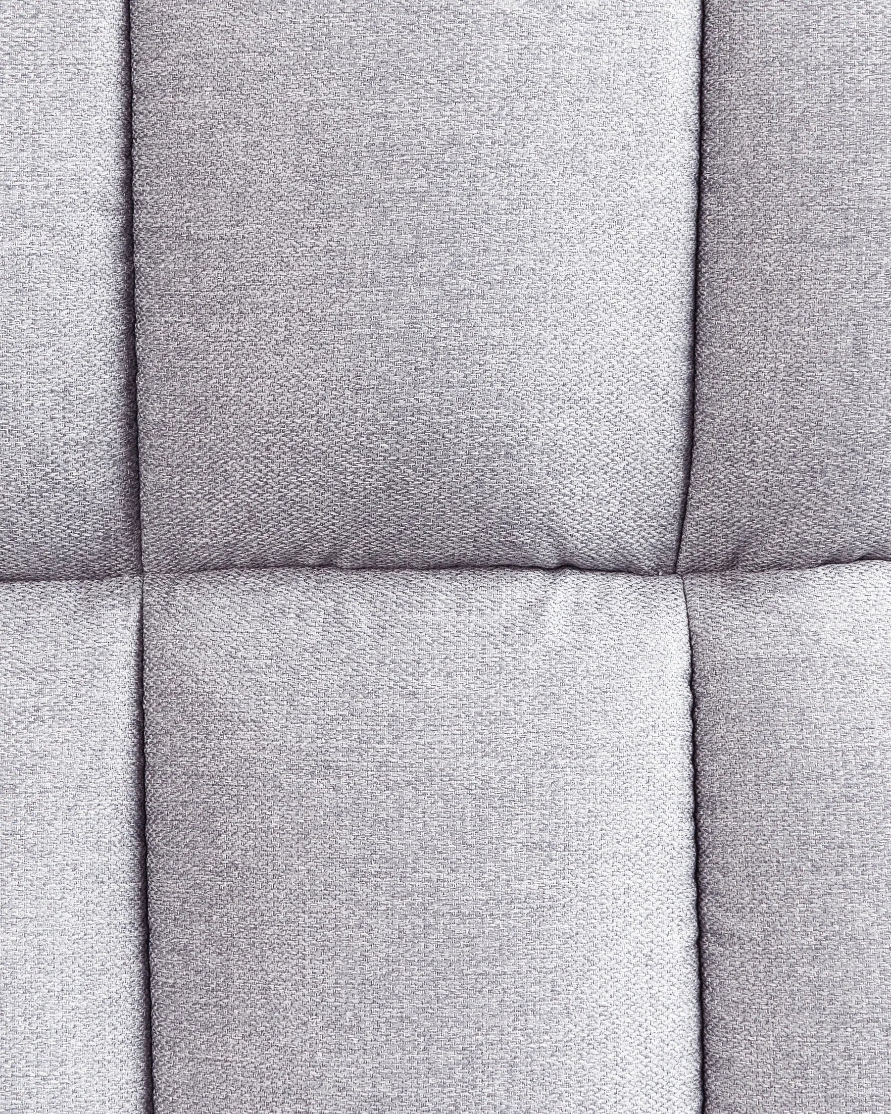 Recliner Chair OLAND with Footstool Fabric Grey