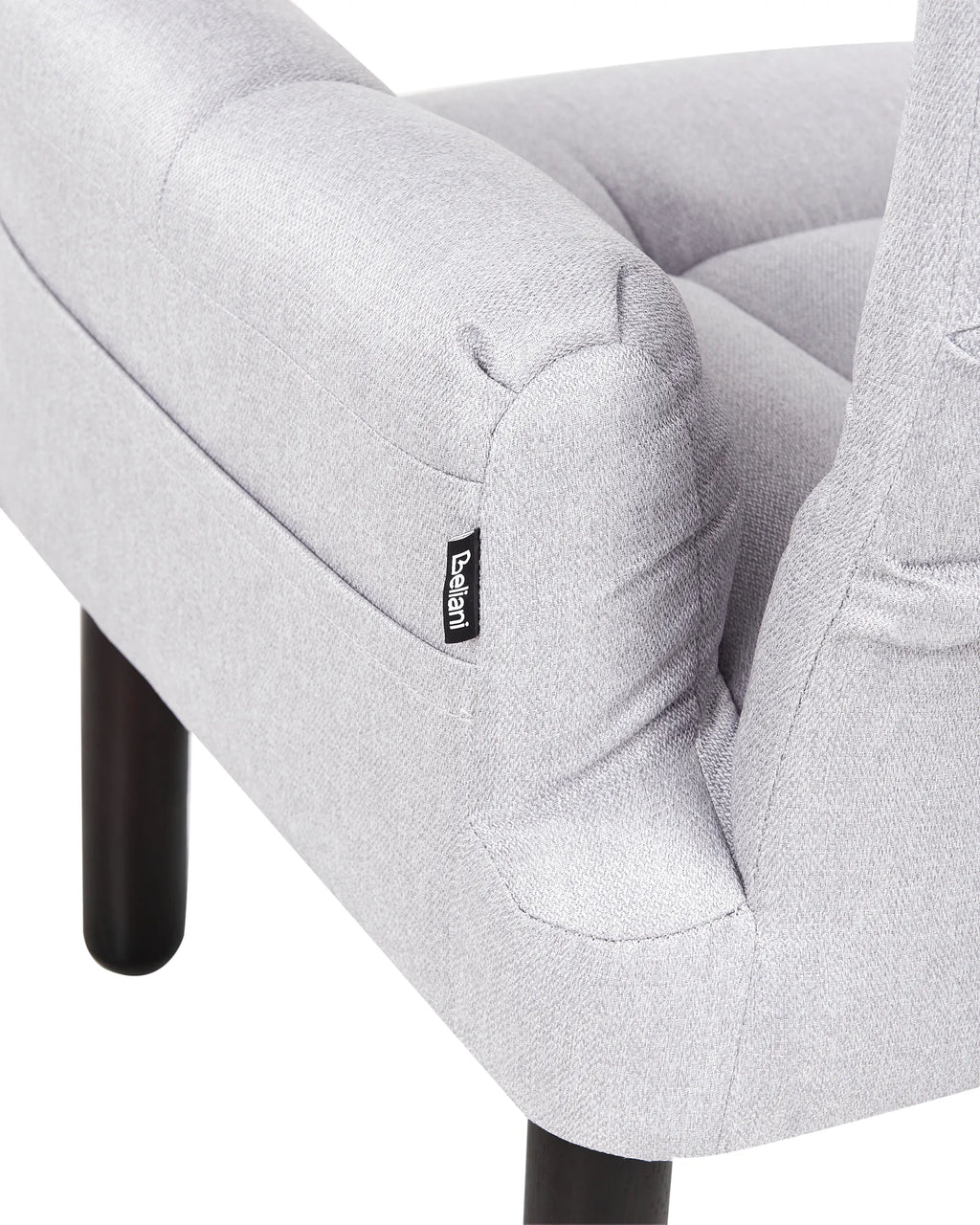 Recliner Chair OLAND with Footstool Fabric Grey