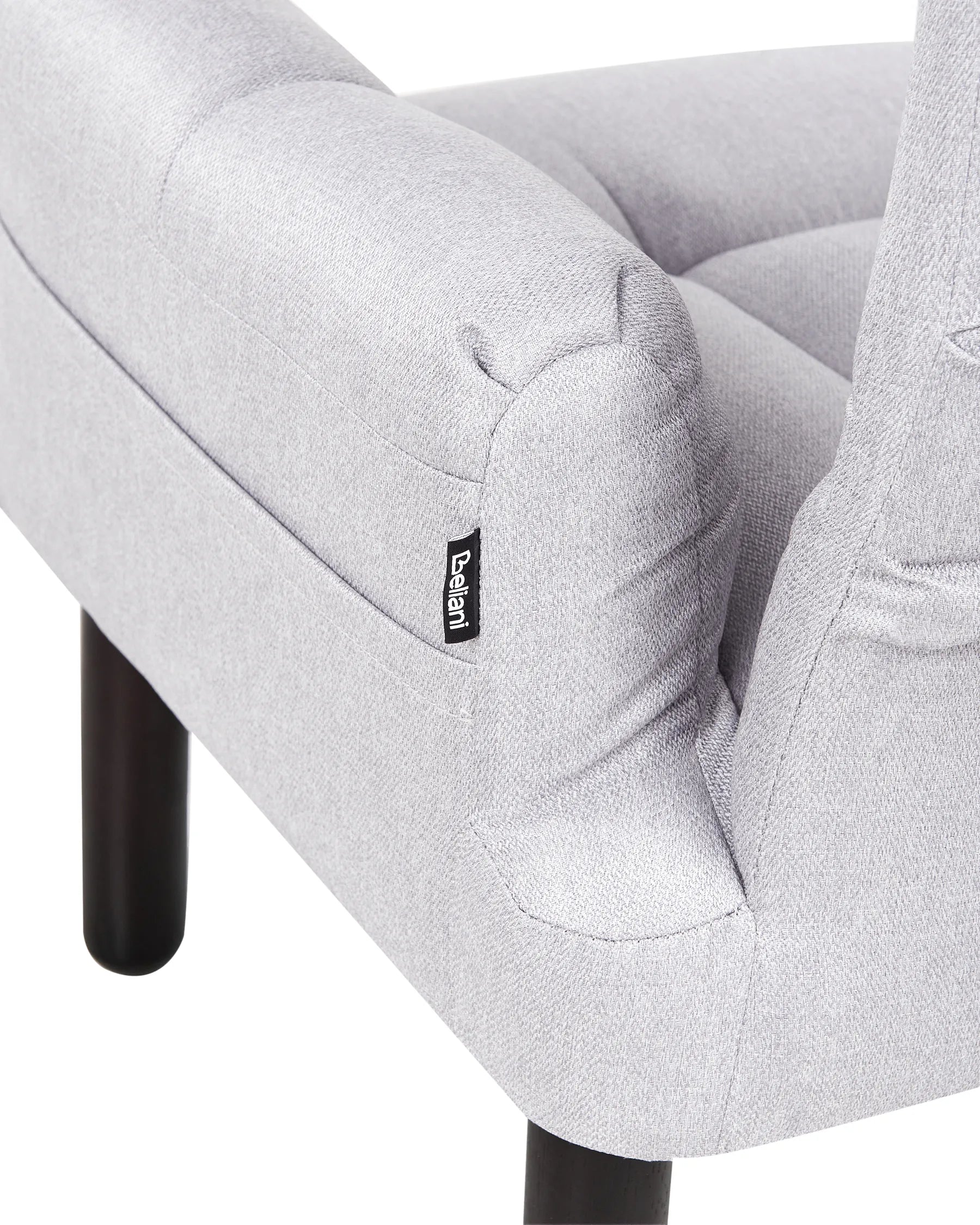 Recliner Chair OLAND with Footstool Fabric Grey