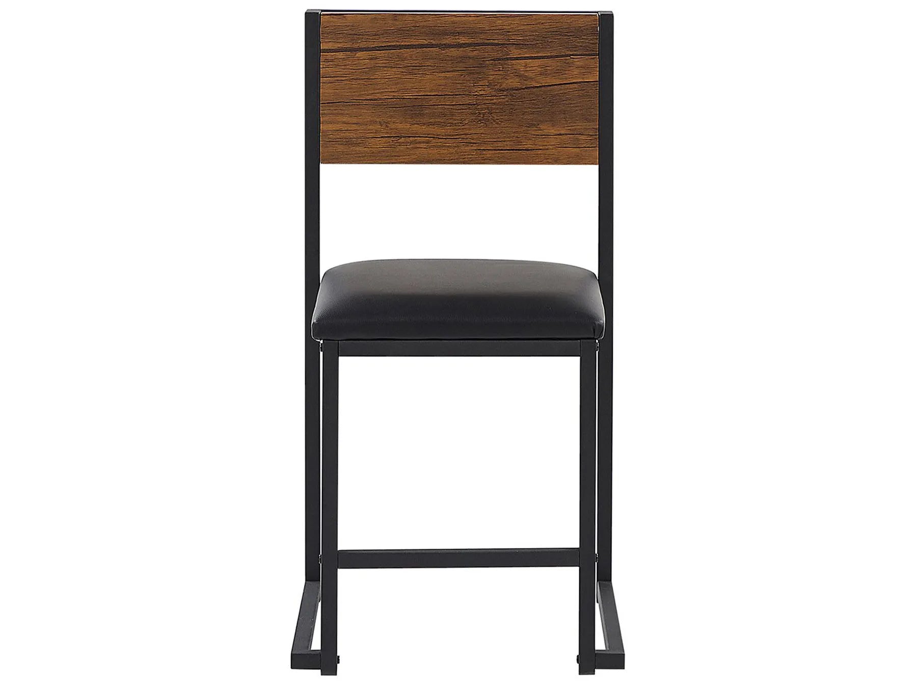 Dining Set BURTON Brown/ Black 4 Seater