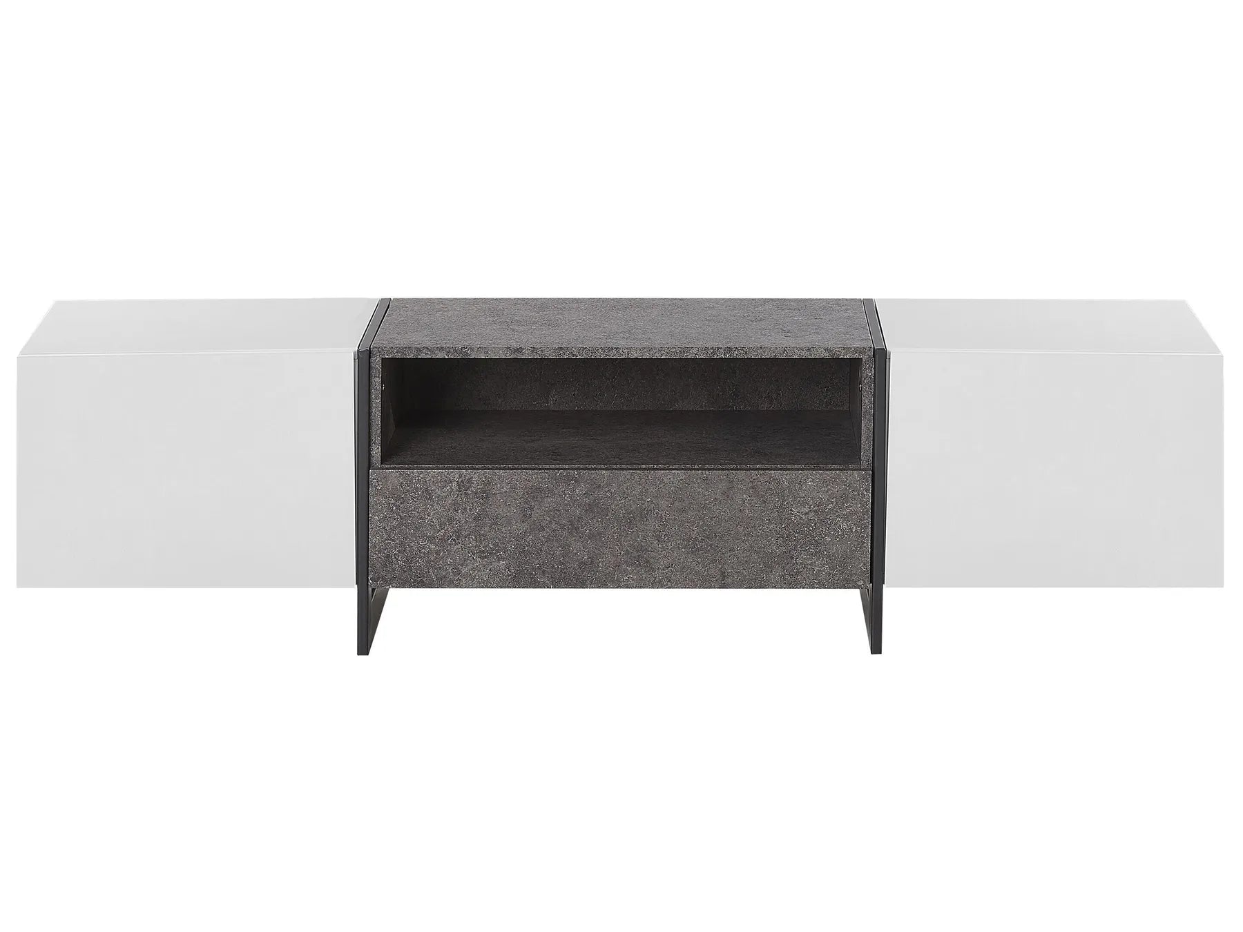 TV Stand LED RUSSEL Grey Concrete Effect