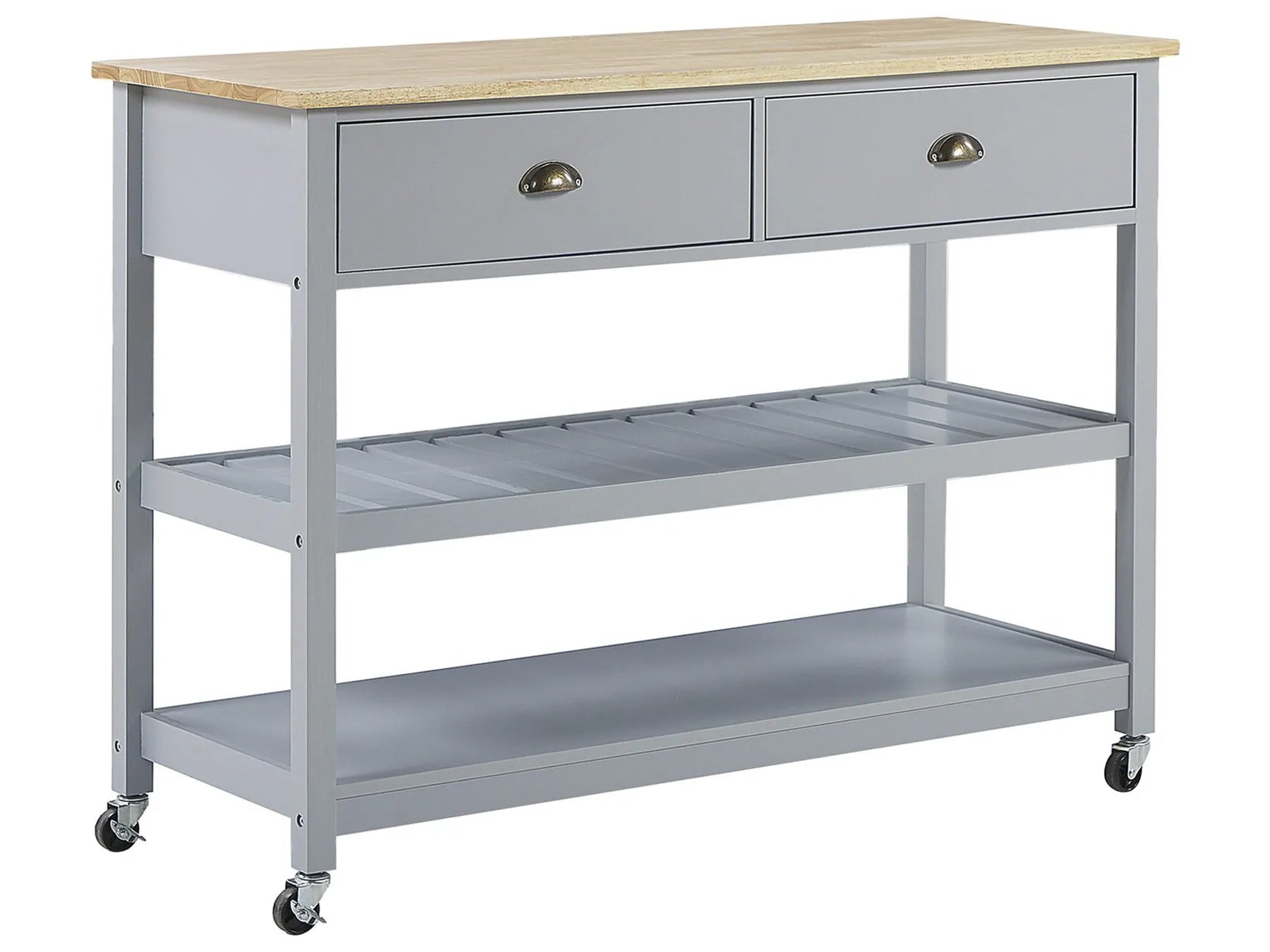 Kitchen Trolley NAVARINO Wood Grey
