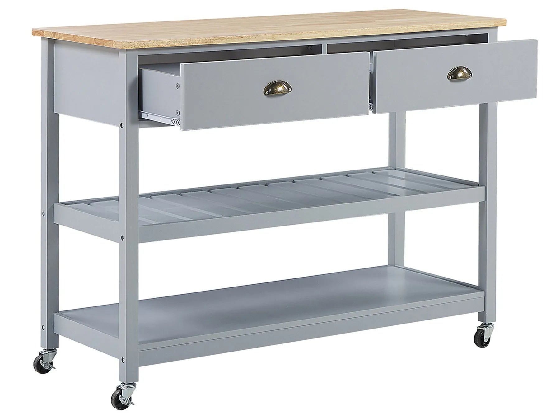 Kitchen Trolley NAVARINO Wood Grey