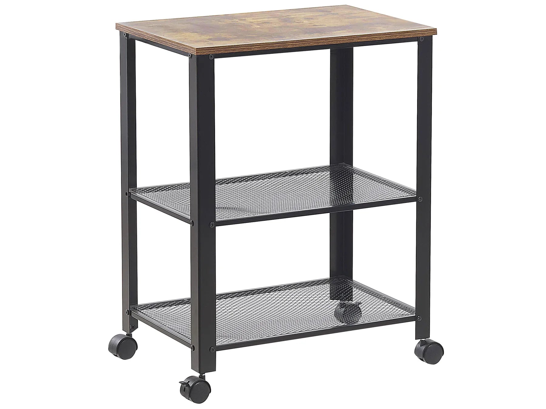Kitchen Trolley BOLZANO Brown/ Black