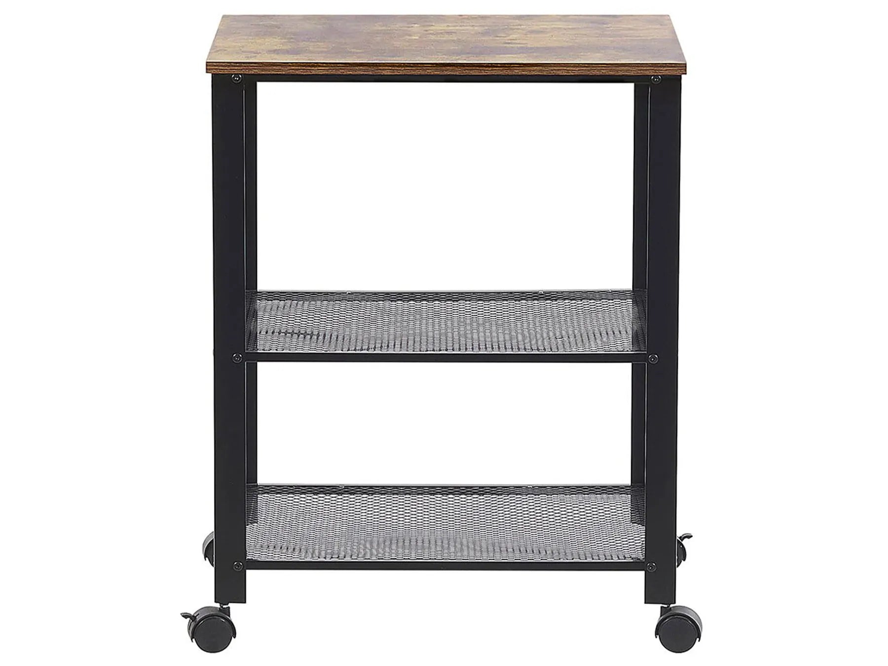 Kitchen Trolley BOLZANO Brown/ Black