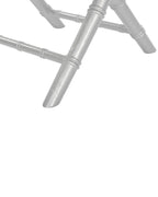 Set of 4 Dining Chairs Folding MACHIAS Beechwood Silver