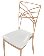 Set of 2 Dining Chairs GIRARD Metal Rose Gold
