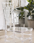 Set of 2 Dining Chairs CLARION Transparent