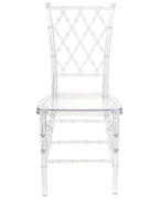 Set of 2 Dining Chairs CLARION Transparent