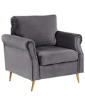 Armchair VIETAS Velvet Dark Grey