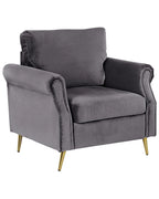Armchair VIETAS Velvet Dark Grey