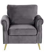 Armchair VIETAS Velvet Dark Grey