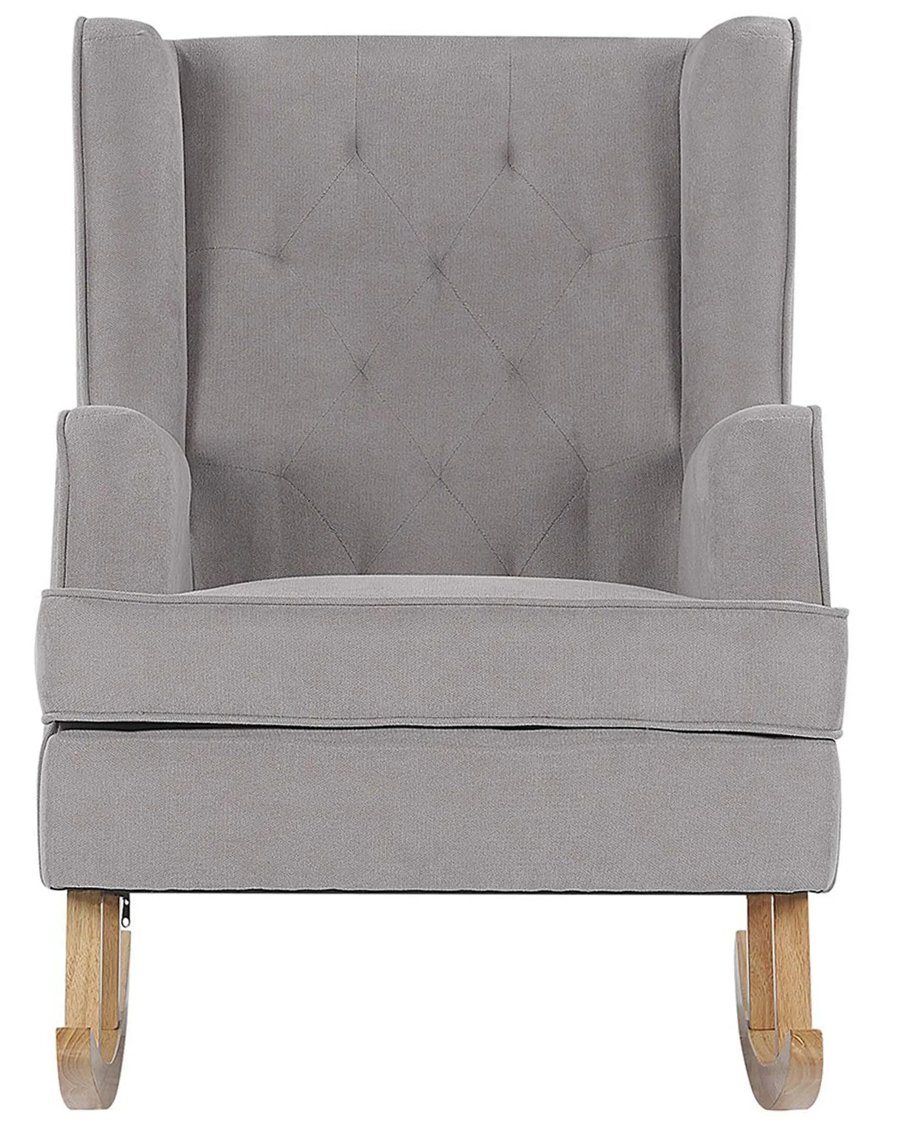 Rocking Chair TRONDHEIM Fabric Light Grey