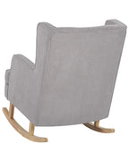 Rocking Chair TRONDHEIM Fabric Light Grey