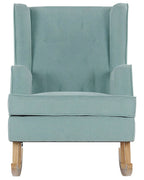 Rocking Chair TRONDHEIM Fabric Mint Green