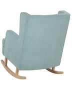Rocking Chair TRONDHEIM Fabric Mint Green