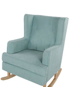 Rocking Chair TRONDHEIM Fabric Mint Green