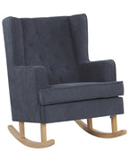 Rocking Chair TRONDHEIM Fabric Dark Grey