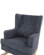 Rocking Chair TRONDHEIM Fabric Dark Grey
