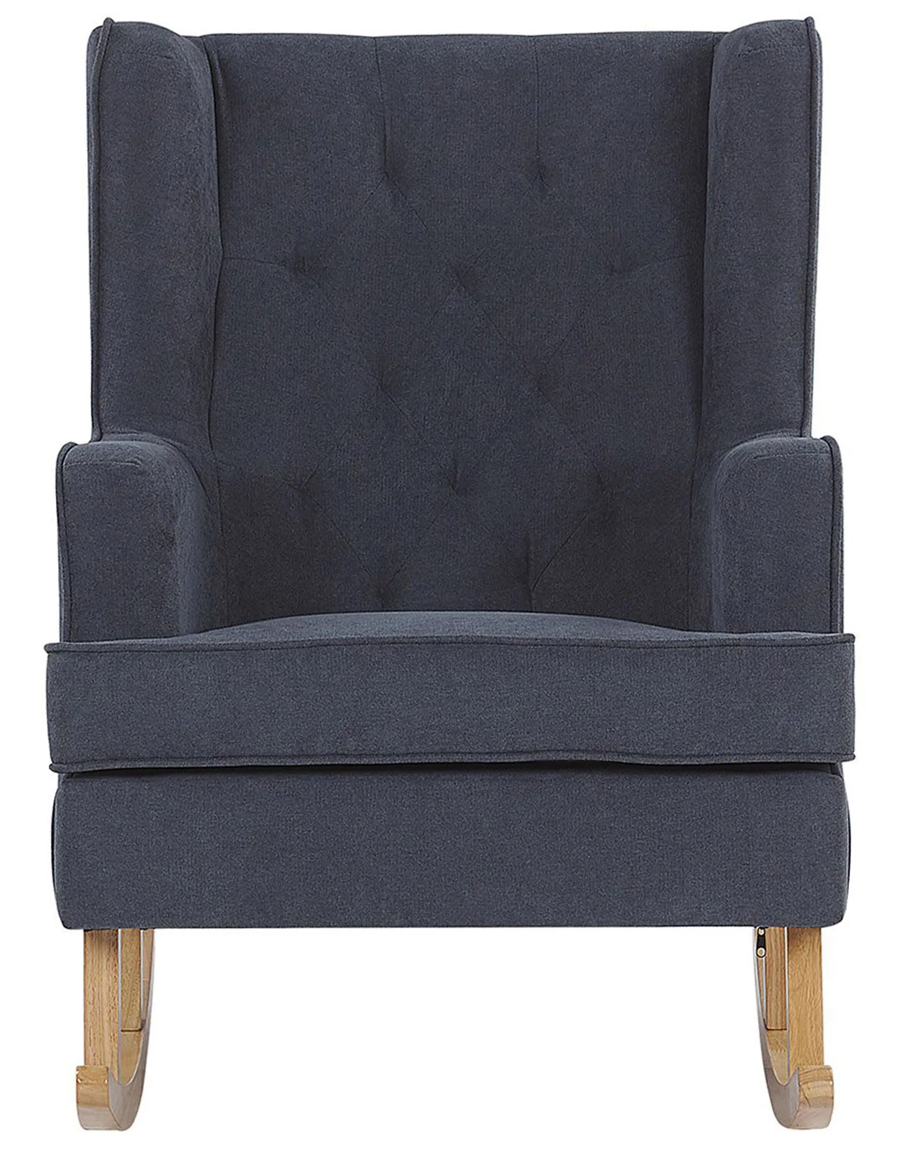 Rocking Chair TRONDHEIM Fabric Dark Grey