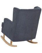 Rocking Chair TRONDHEIM Fabric Dark Grey
