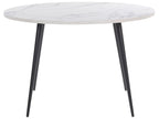 Dining Table ODEON White Marble 120 cm 120 cm
