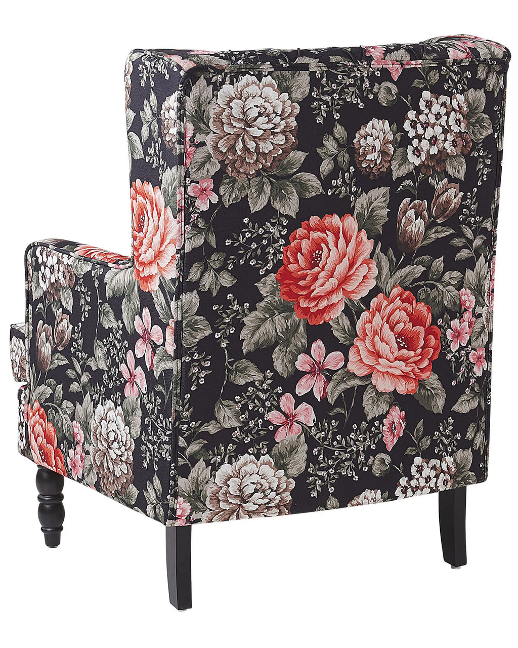 Armchair SANDSET with Footstool Fabric Multicolour