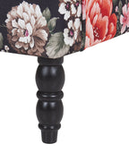 Armchair SANDSET with Footstool Fabric Multicolour