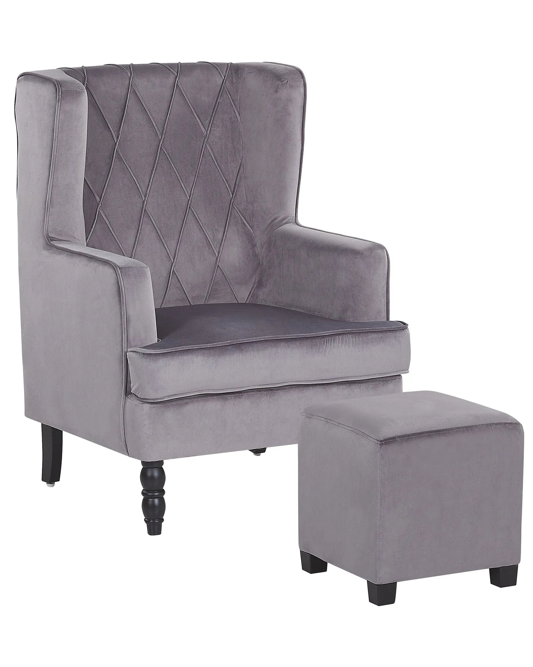 Armchair SANDSET Velvet Grey