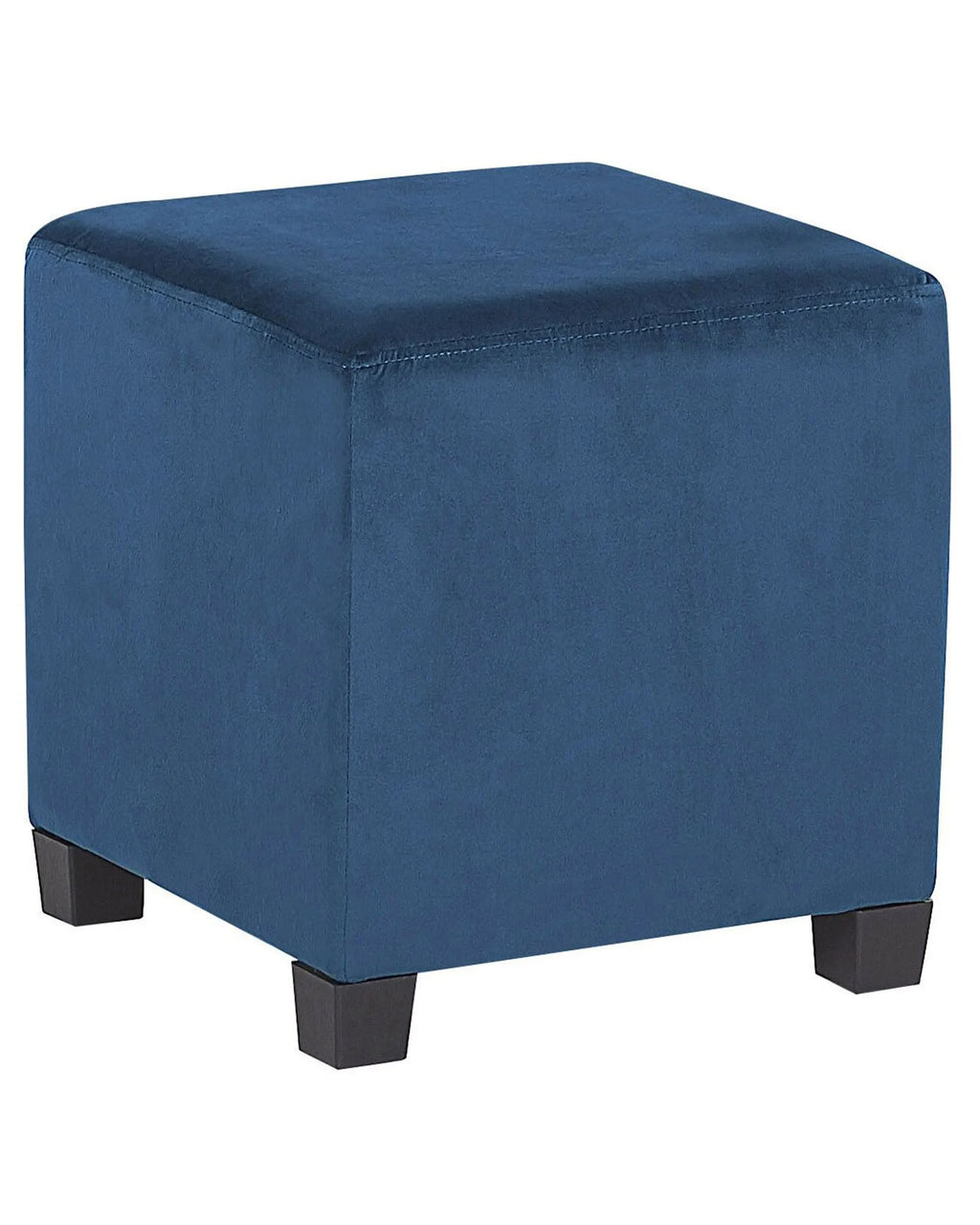 Armchair SANDSET with Footstool Velvet Dark Blue