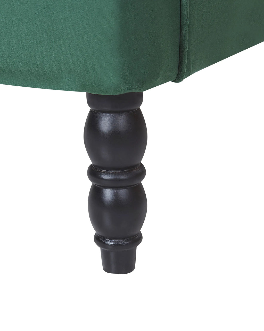 Armchair SANDSET with Footstool Velvet Dark Green