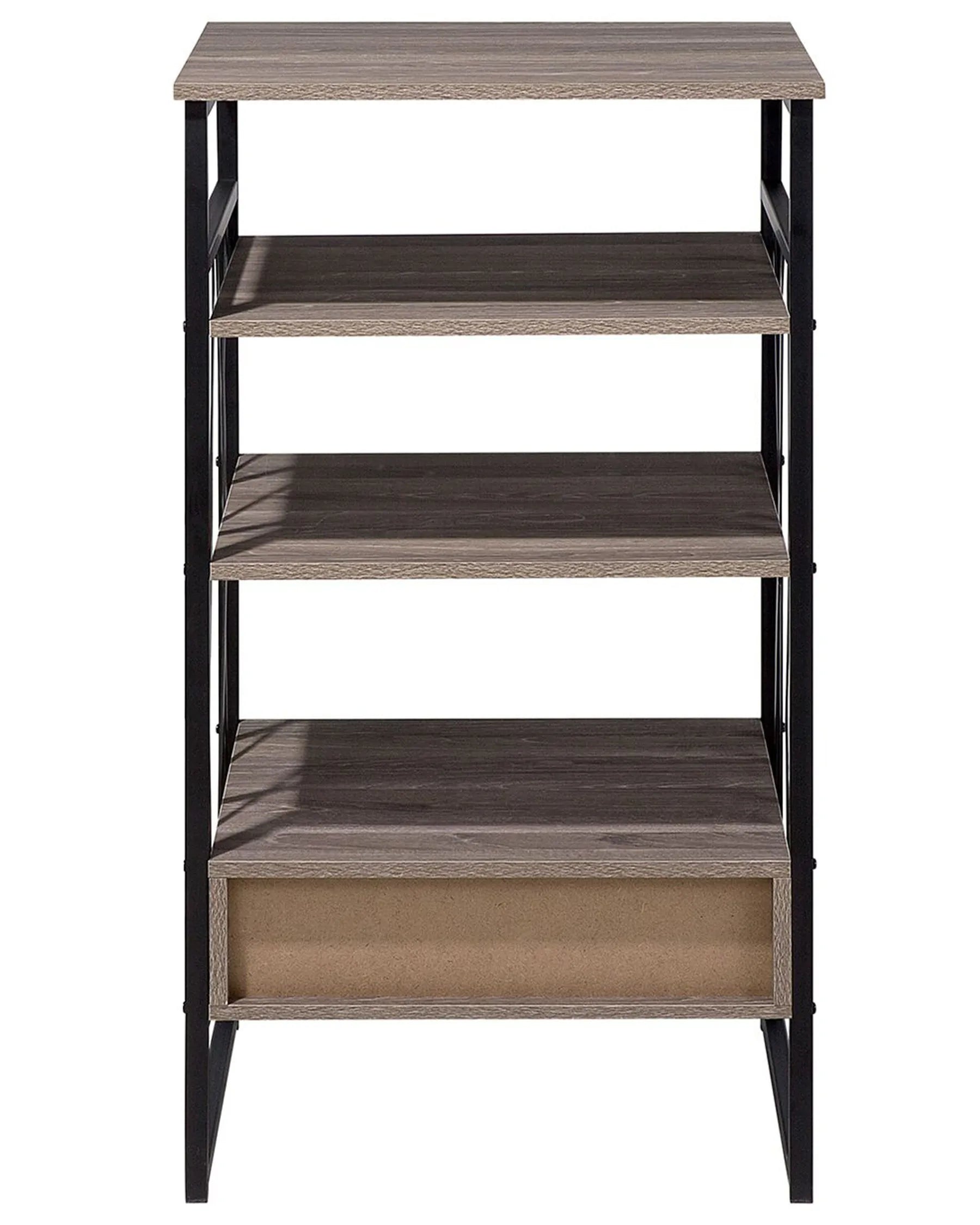 3 Tier Shelving Unit KEENE 101 cm Taupe