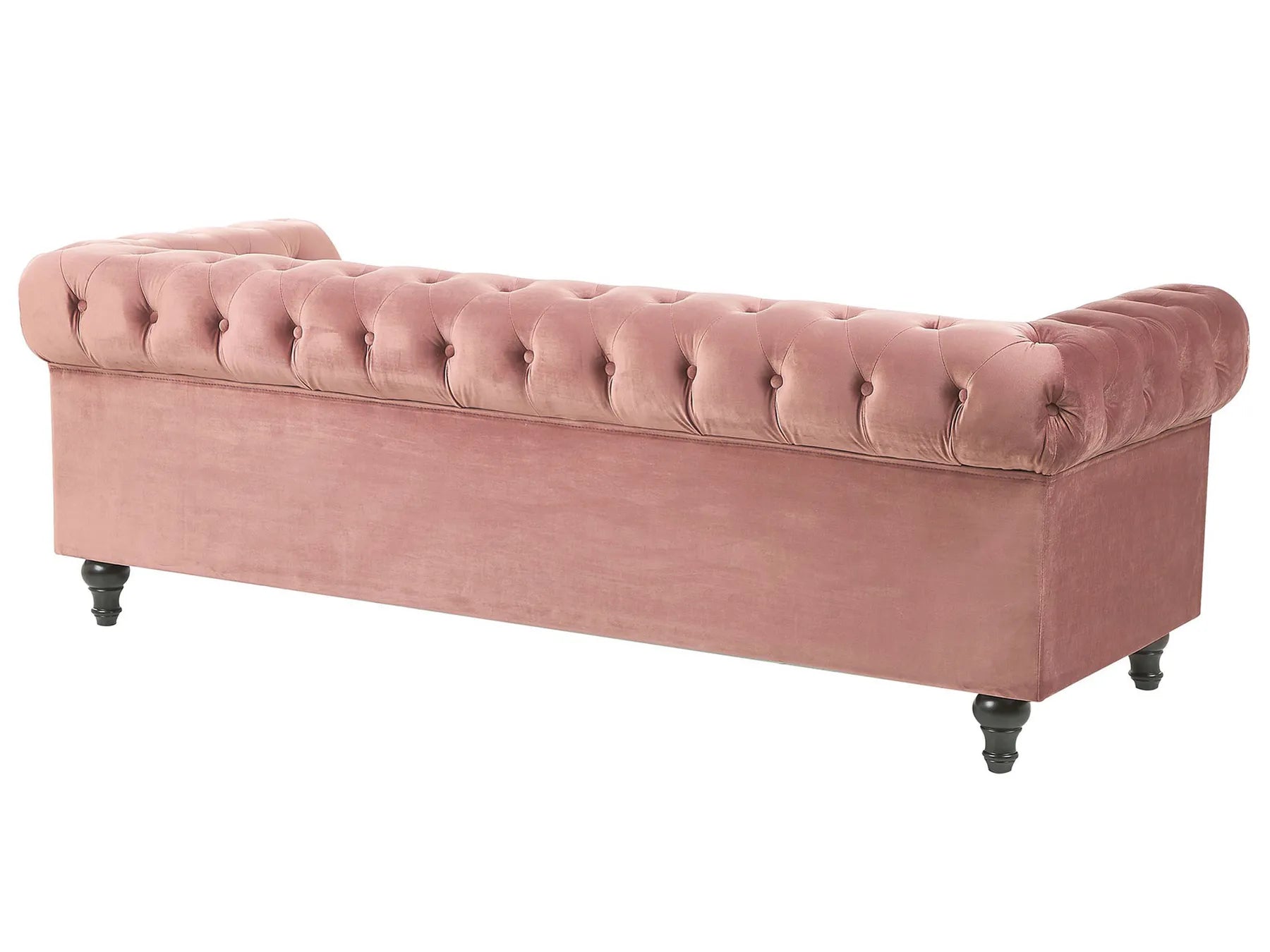 Living Room Set 4 Seater CHESTERFIELD Velvet Pink