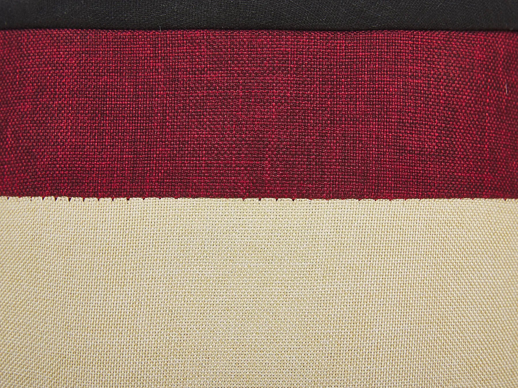 Kids Storage Pouffe SAMURAI Faux Linen Beige