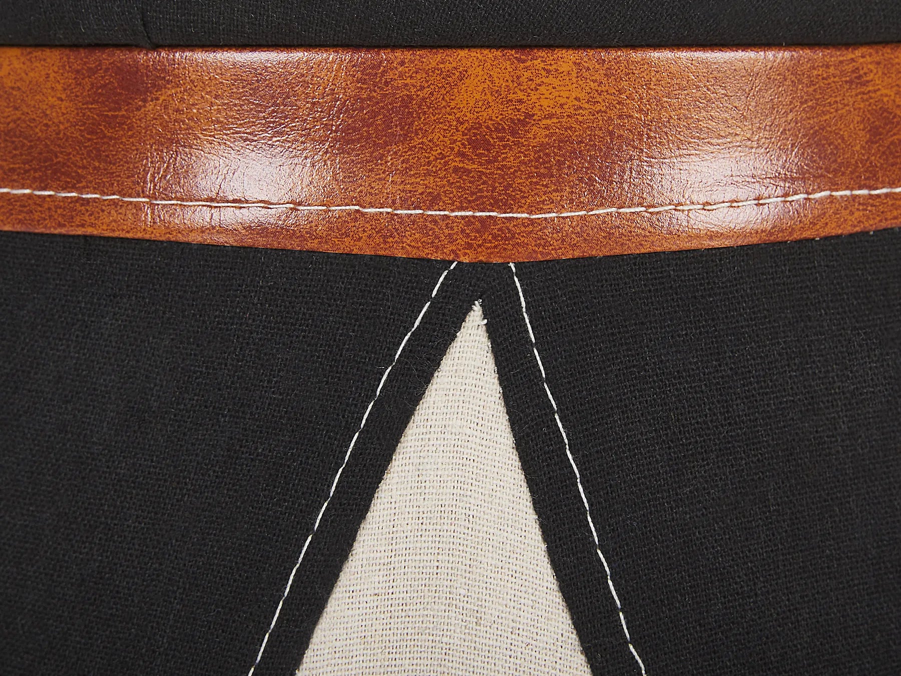 Kids Storage Pouffe APACHE Faux Linen Beige