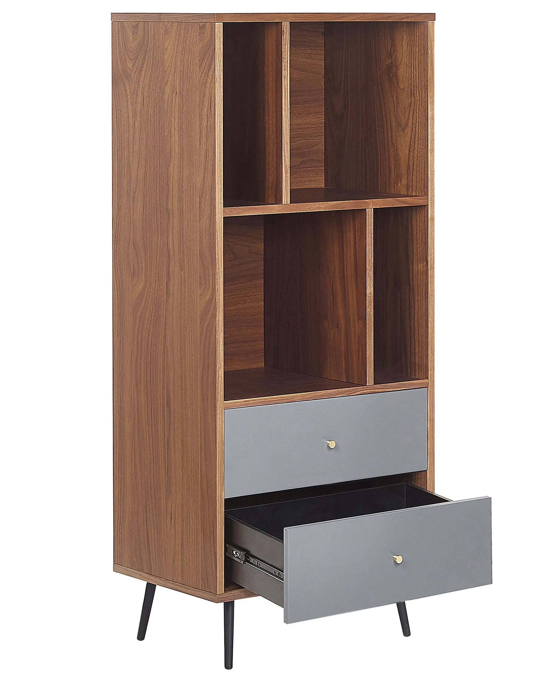 Shelving Unit RICHMOND 139 cm Dark Walnut