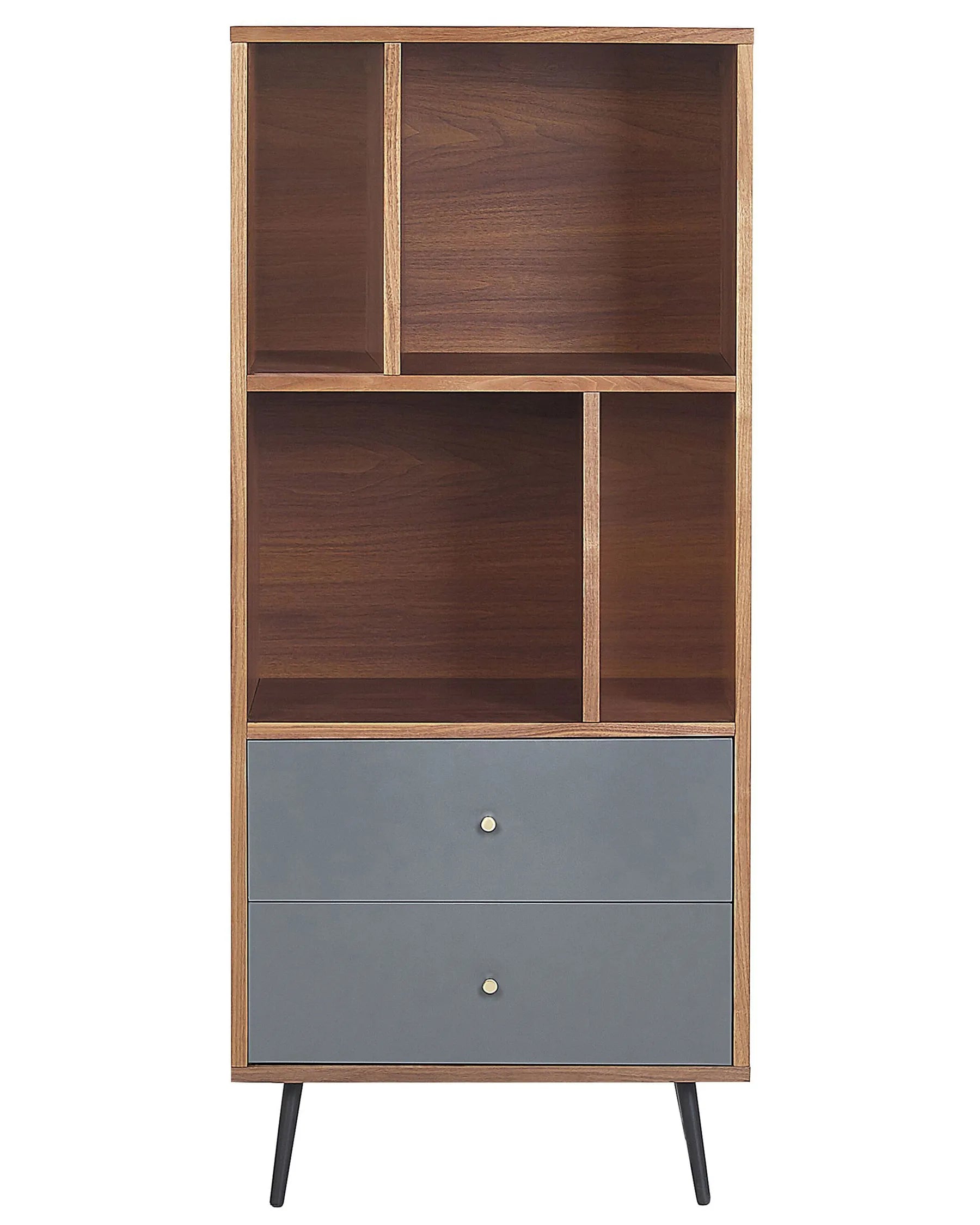 Shelving Unit RICHMOND 139 cm Dark Walnut
