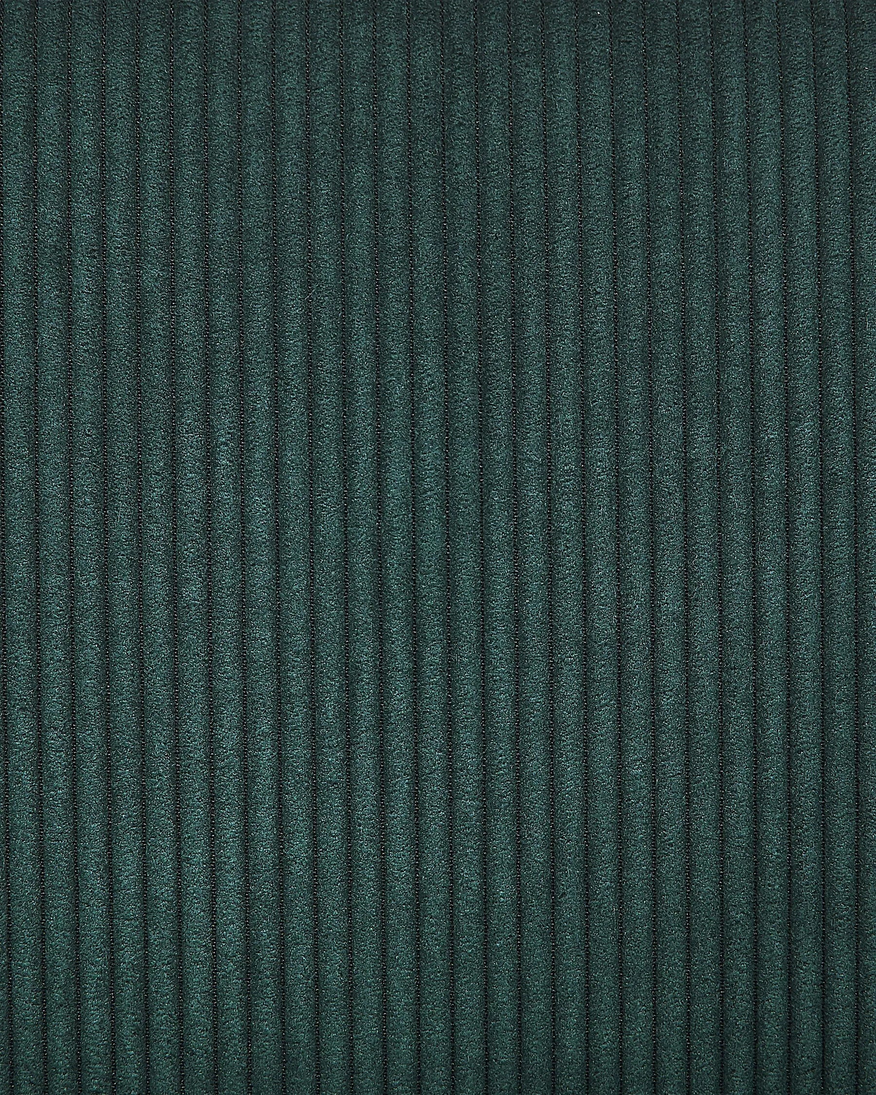 Set of 2 Dining Chairs LOVERNA Corduroy Dark Green