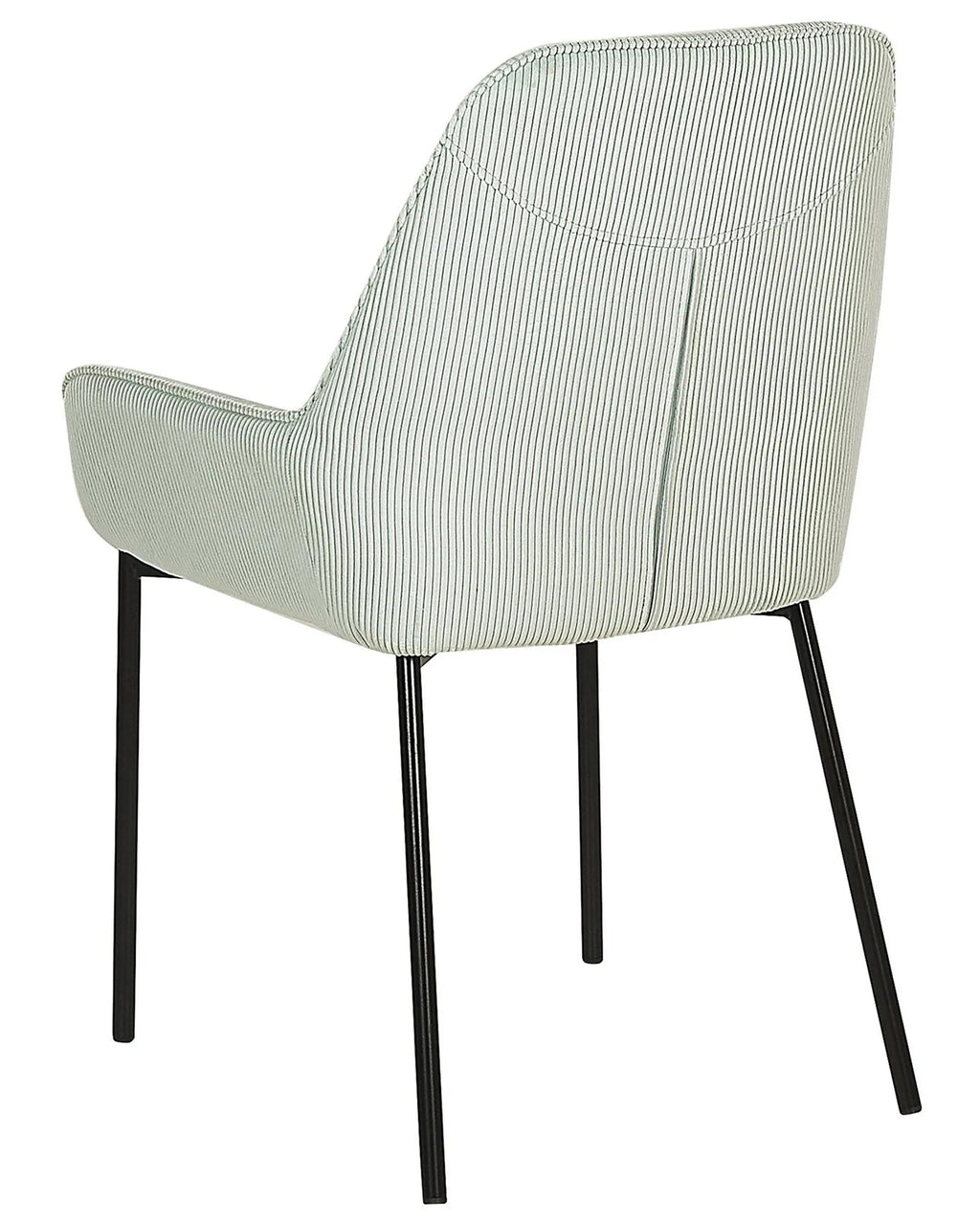 Set of 2 Dining Chairs Corduroy Mint Green