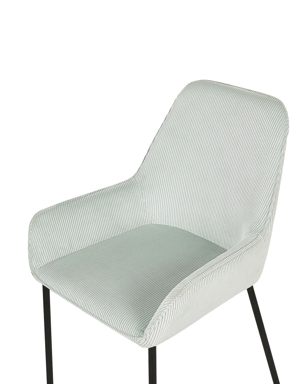 Set of 2 Dining Chairs Corduroy Mint Green