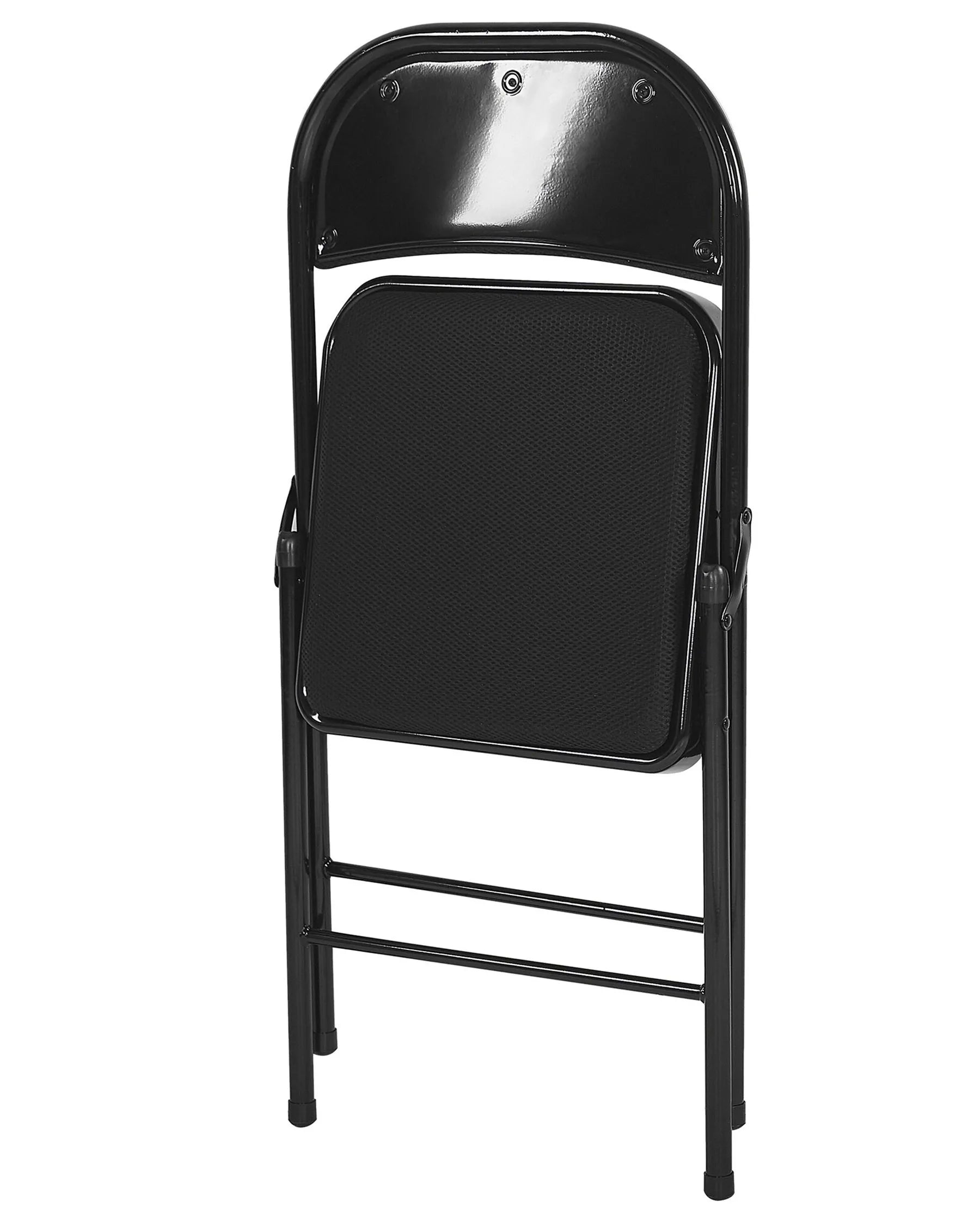 Set of 4 Folding Chairs SPARKS Black