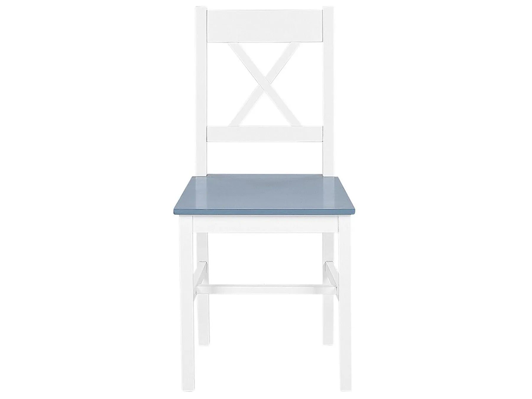 Dining Set MOANA Pine Wood White 4 Seater