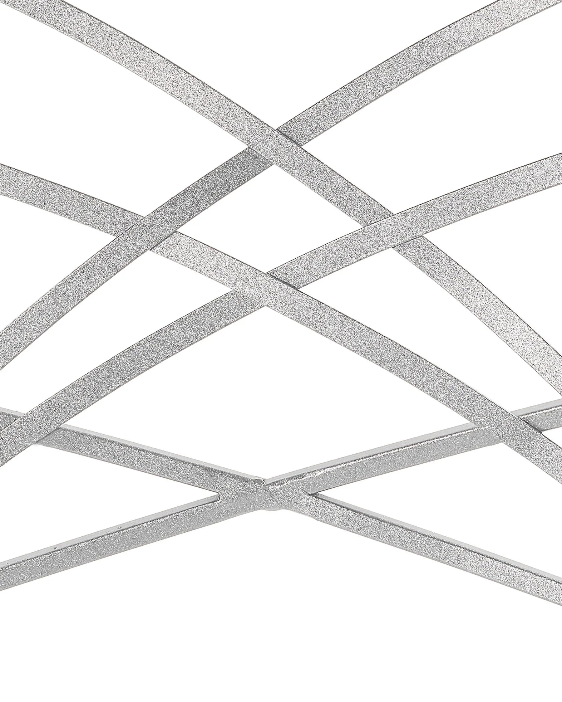 Set of 2 Dining Chairs GIRARD Metal Silver