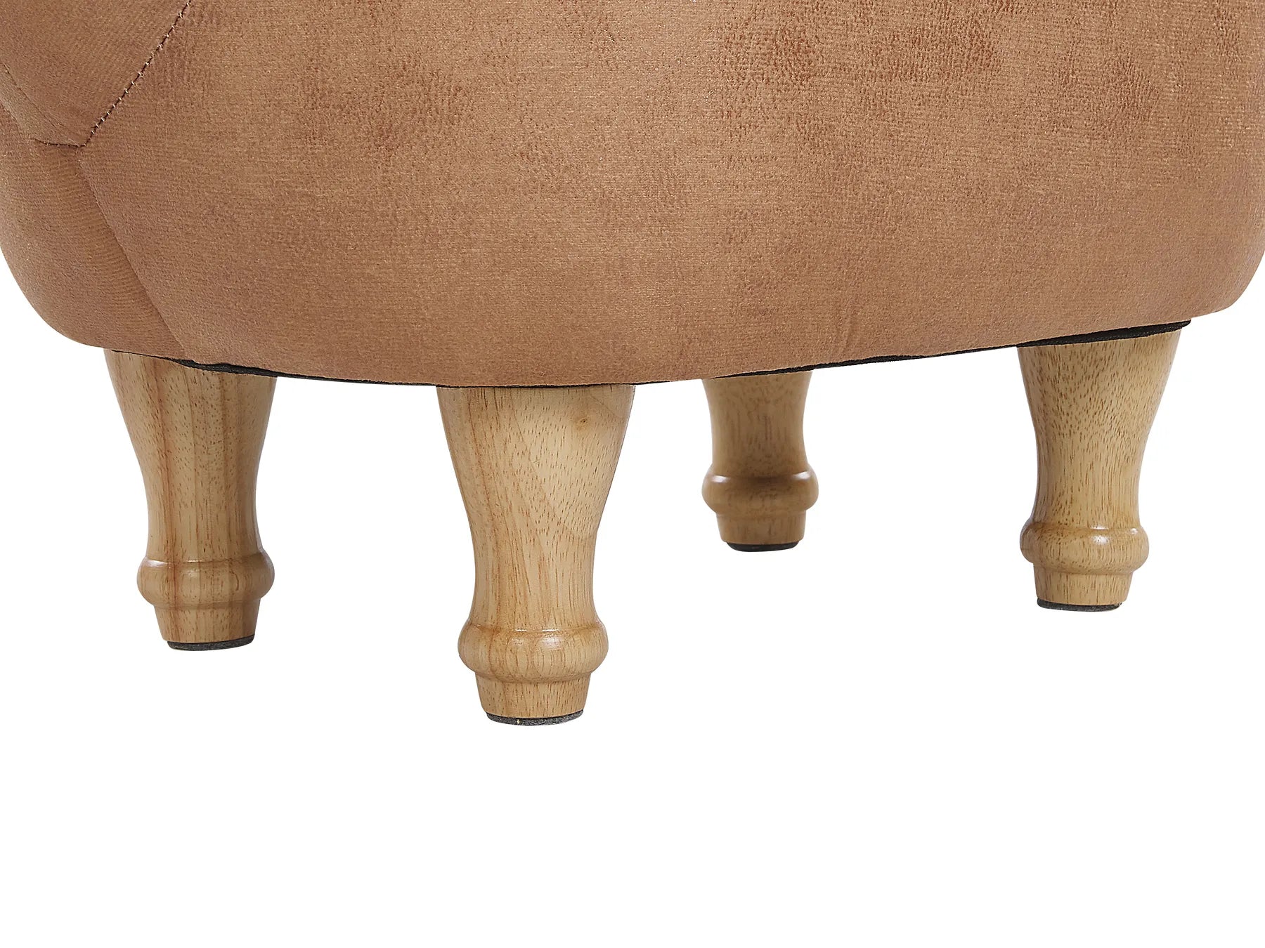 Animal Stool HORSE Faux Leather Sand Beige