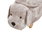 Storage Animal Stool DOGGY Velvet Beige