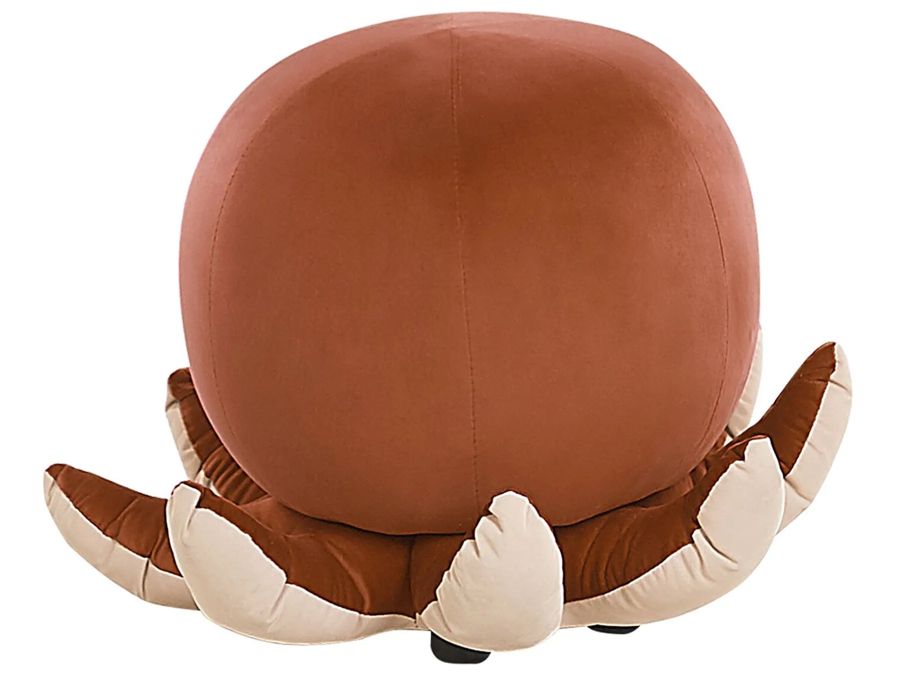 Animal Stool OCTOPUS Velvet Golden Brown