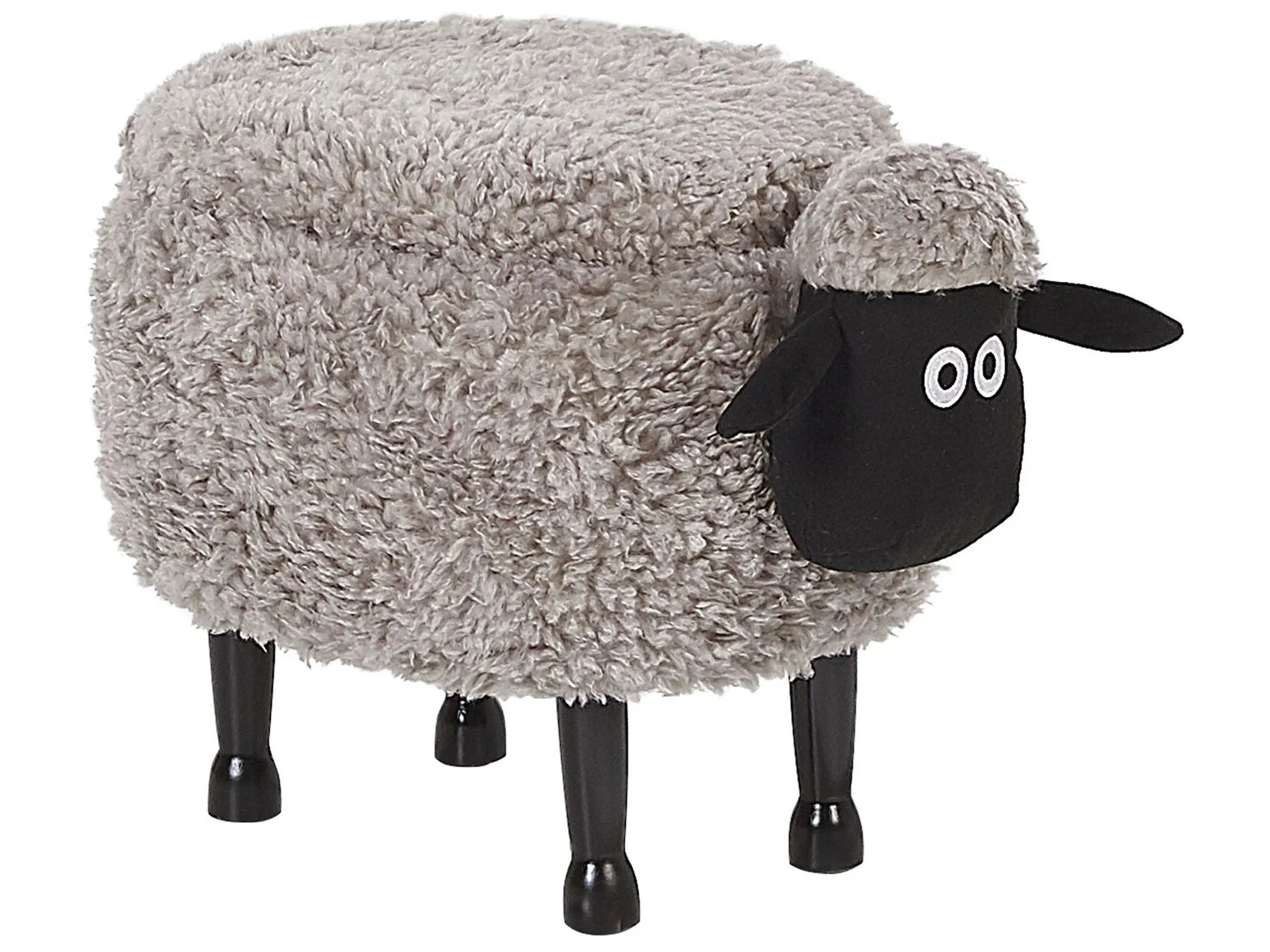 Storage Animal Stool SHEEP Fabric Grey